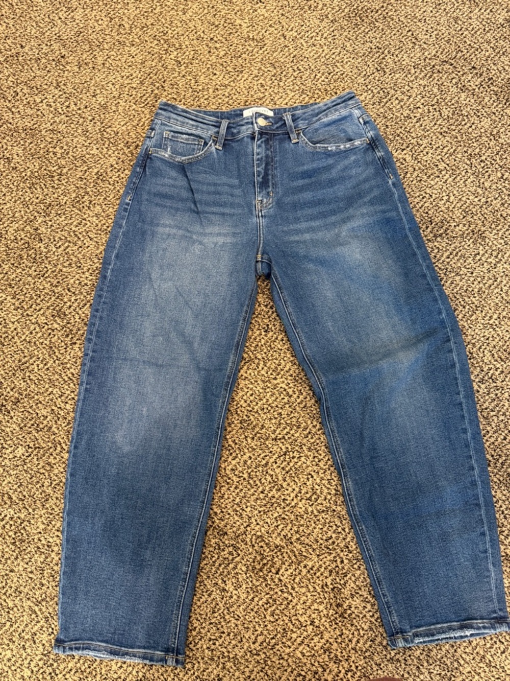 Lovervet barrel cut High-Rise Women's Blue Jeans